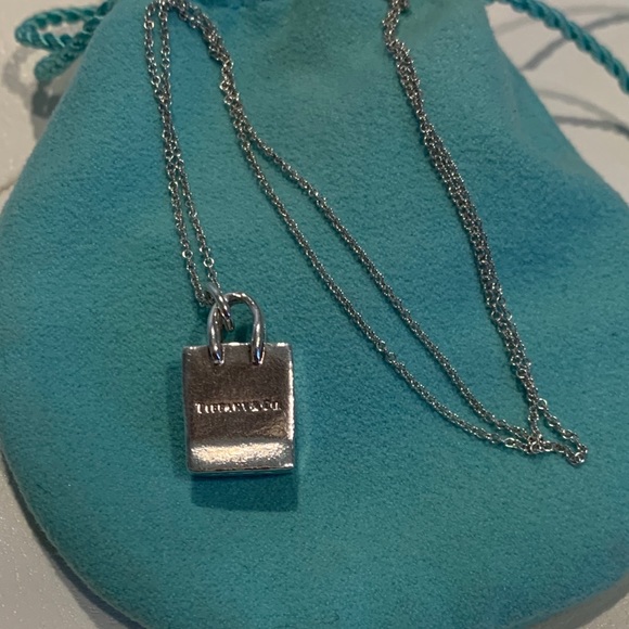 Retired Tiffany & Co Shopping Bag Necklace Necklaces